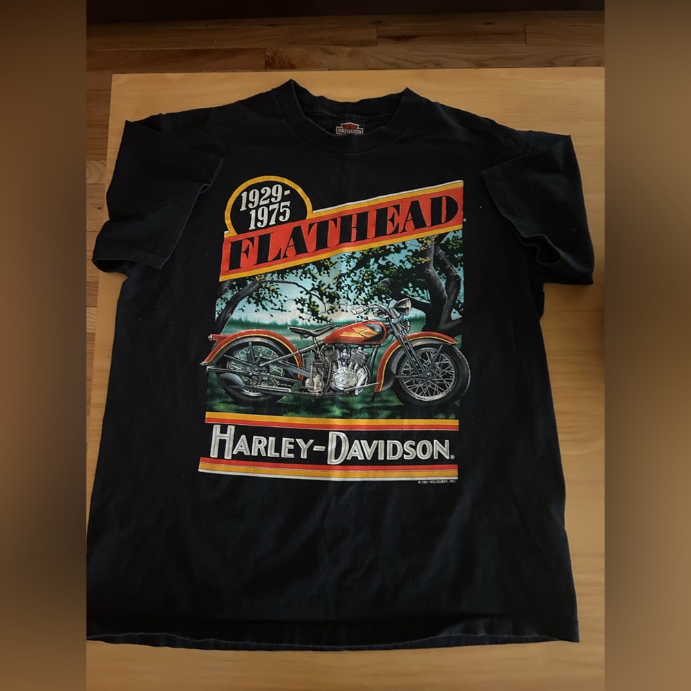 Harley-Davidson Black Graphic T-Shirt- size large